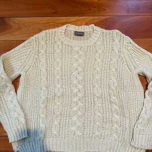 Wooden Ships Soft Cream Knit Sweater